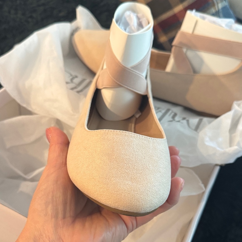Elegant nude(cream) Ballet Flats - Picture 4 of 7